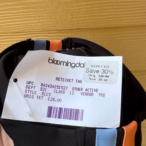 Splits59 Gloria High Waist Techflex 7/8 Legging in Black & Jacinthe Size XS - Picture 7 of 9